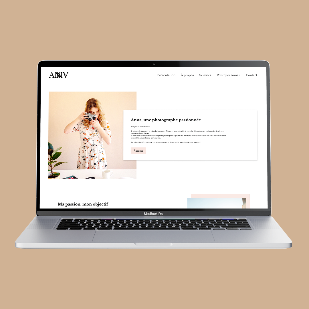 Site Web Anna Photographie PC